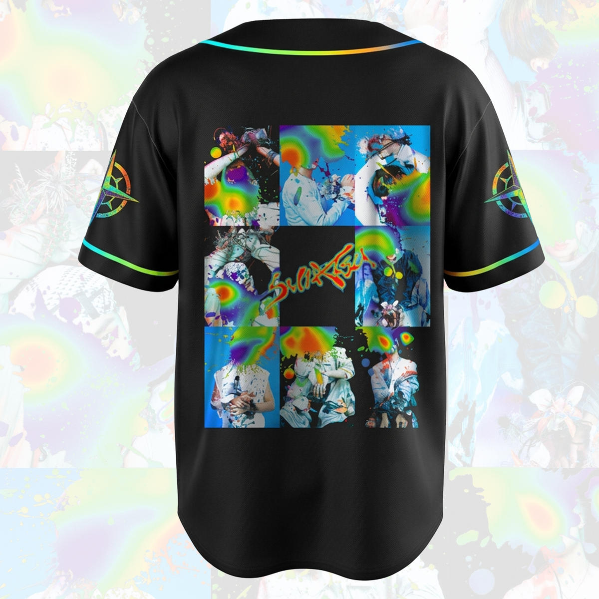 Electric Suiatsu S.T.R.A.Y.K.I.D.S. Club Rainbow Baseball Jersey For Stay