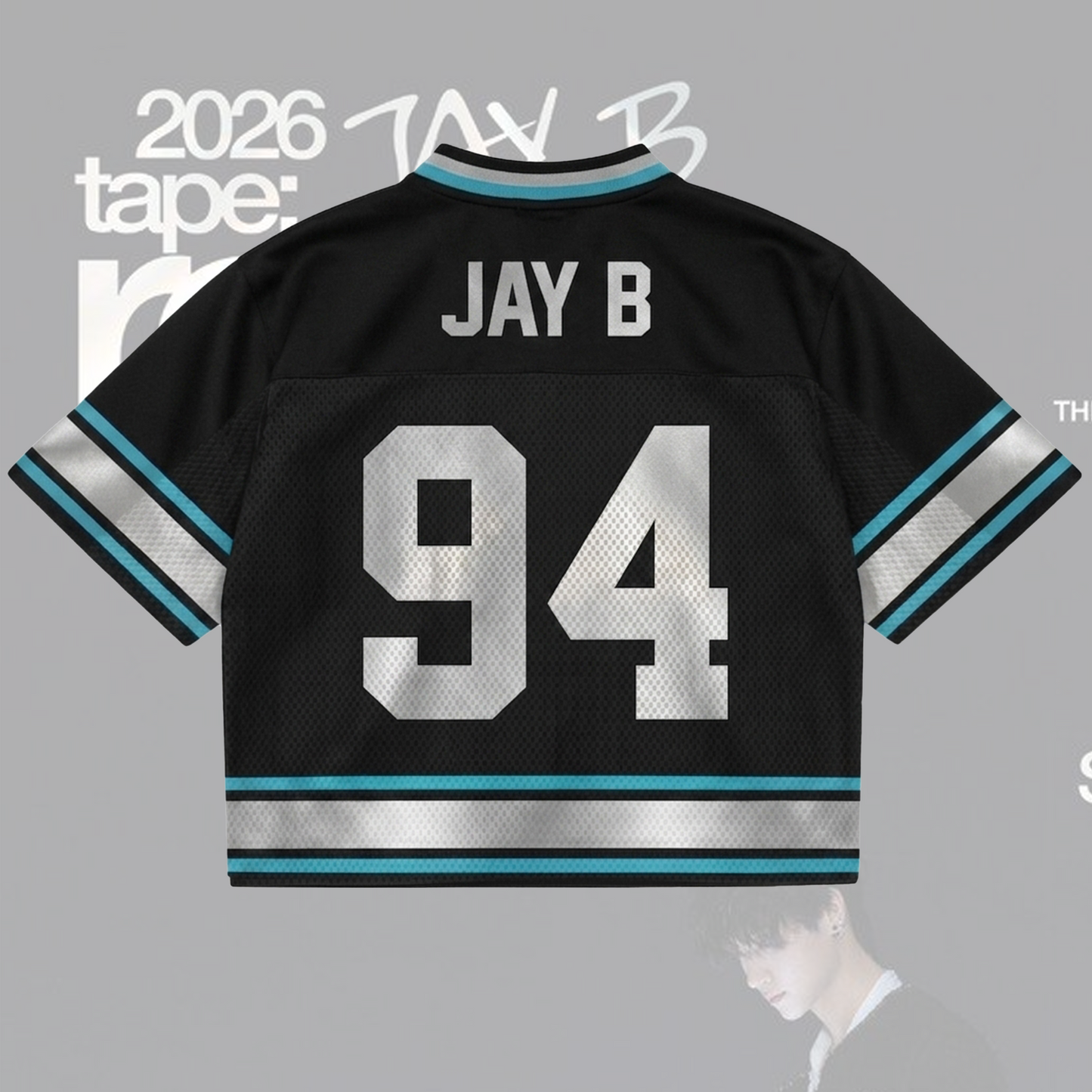 GOT7 Jay B  Tape Roots Tour Mixed Mesh Jersey Gift For Fans