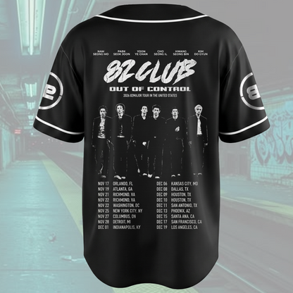 Epic 82MAJOR US Tour 82CLUB Out Of Control Cyber Grunge Baseball Jersey For 82DE