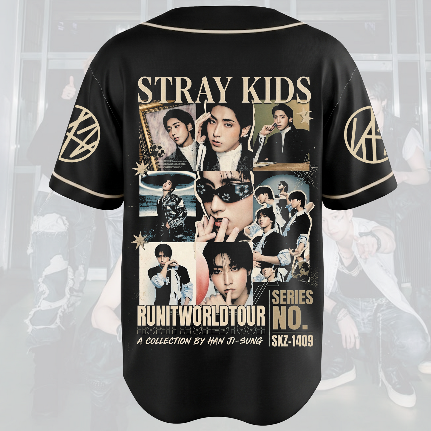 Han Ji Sung Run It World Tour Baseball Jersey Kpop Gift for Fan