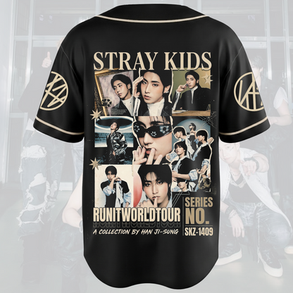 Han Ji Sung Run It World Tour Baseball Jersey Kpop Gift for Fan