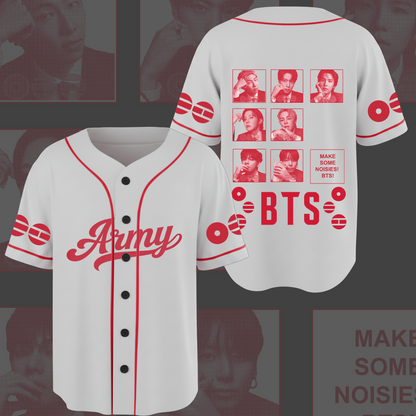 BTS World Tour Tour Make Some Noise Baseball Jersey