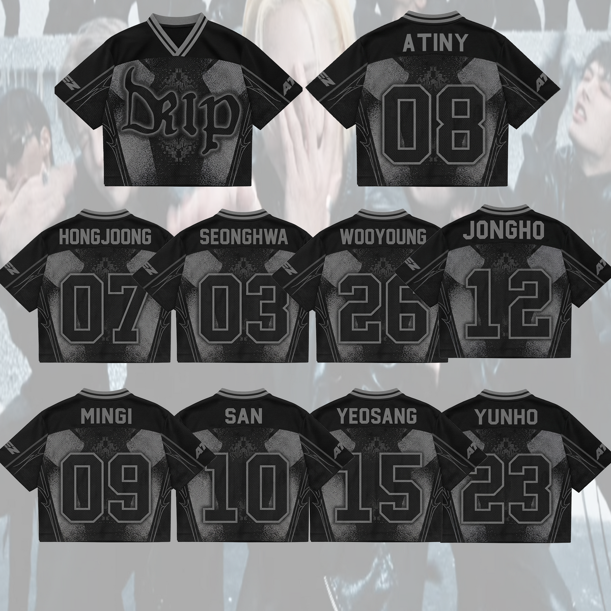ATEEZ Golden Hour Part 5 Mixed Mesh Jersey Fan Edition (Bad)