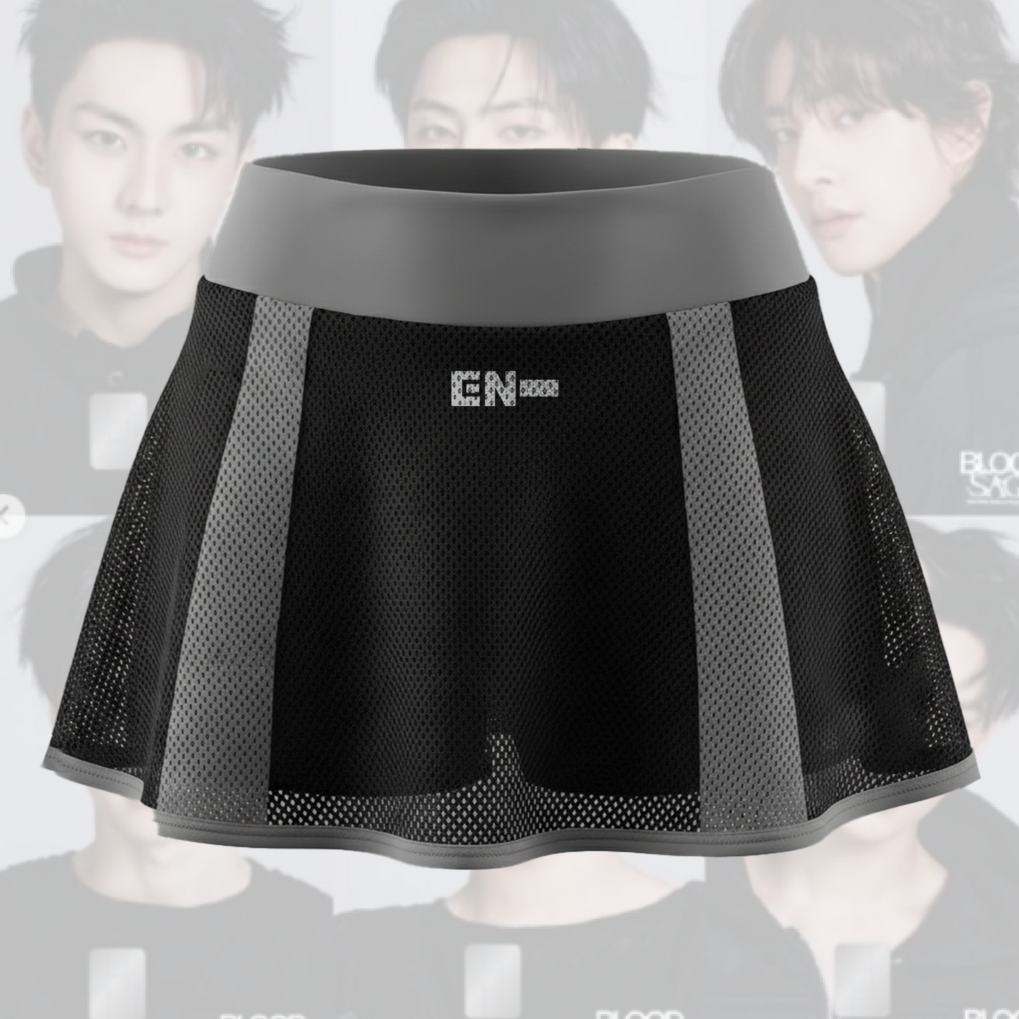 Chic Girl Enhypen Blood Saga World Tour Tour Off Shoulder Mesh