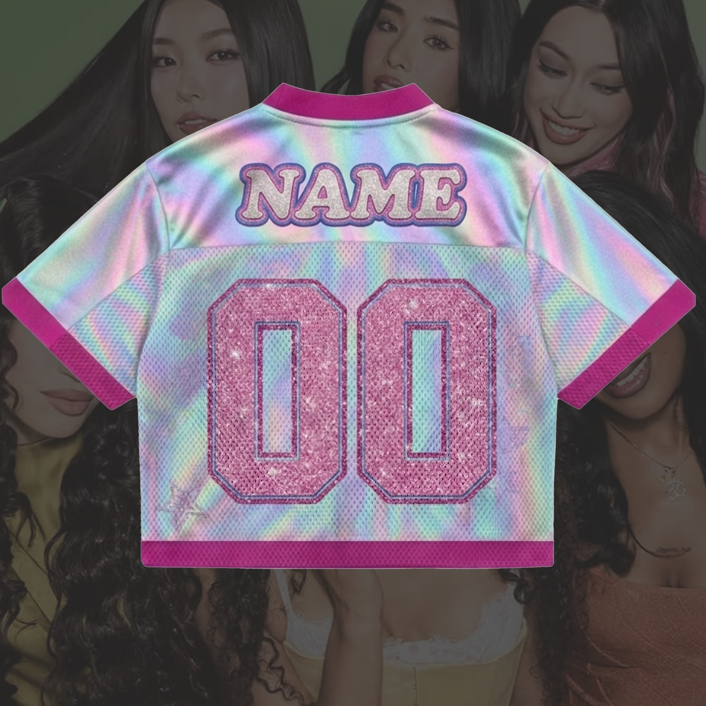 Personalized Happy Birthday Katseye Mixed Mesh Jersey Gift For Kid Eyekons
