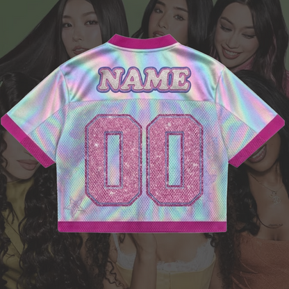 Personalized Happy Birthday Katseye Mixed Mesh Jersey Gift For Kid Eyekons