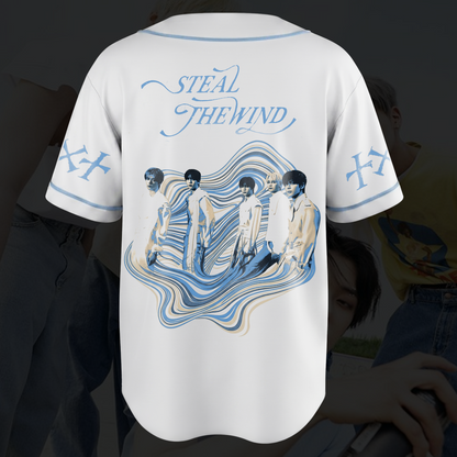 Vintage TXT Steal The Wind World Tour Baseball Jersey Gift For Fans