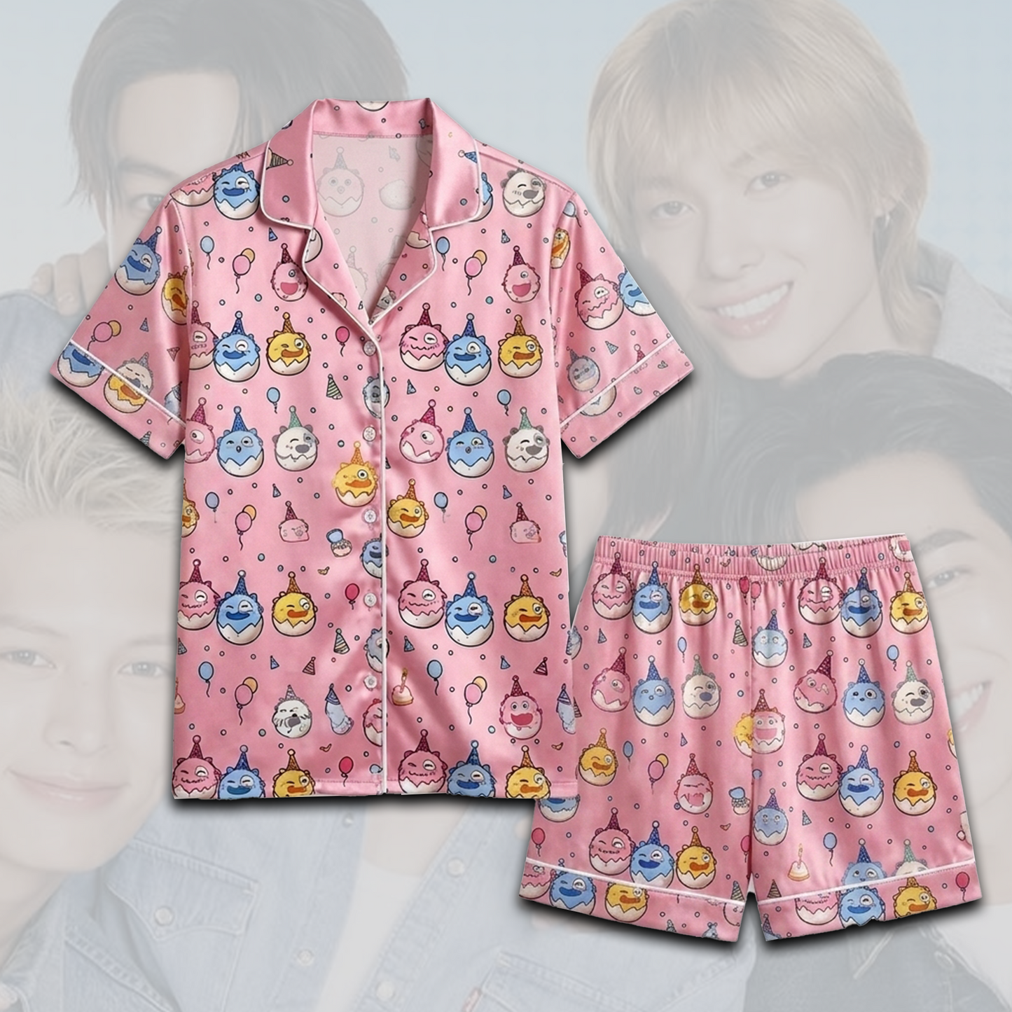 Pinky Cortis Ball Happy Pajamas Set Gift For Fans