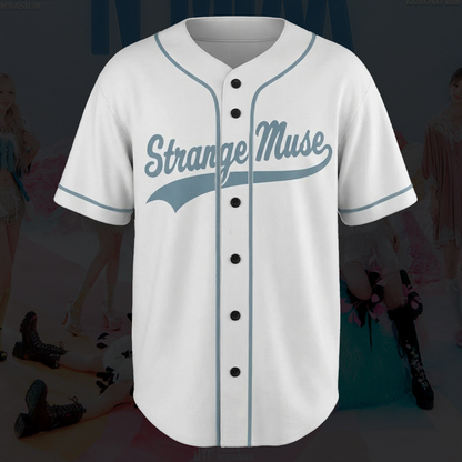 Nmixx Strange Muse Album White Baseball Jersey Fan Gifts