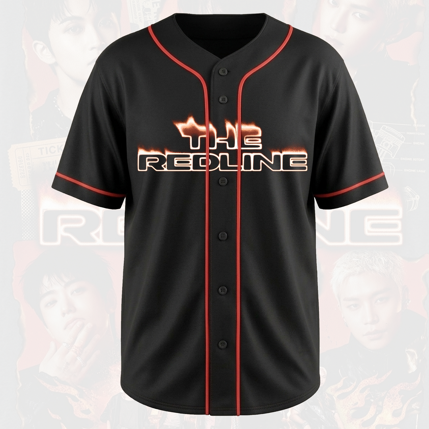 NCT 127 Neo City 5th Tour Baseball Jersey The Redline Concert Outfit Shirt