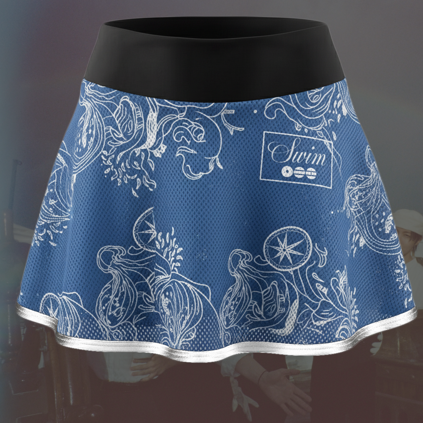 Oceanic Whispers Swim BTS Album Off Shoulder Mesh Gift For Army