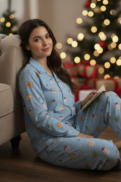 WAVESTEEᵀᴹ Christmas Seventeen Miniteen Pajama Set