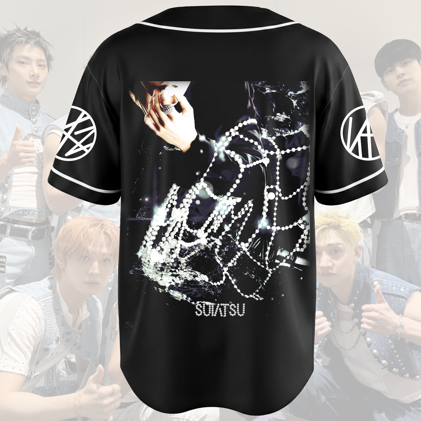 Choice Stray Kids SUIATSU Black Baseball Jersey Top Gift for Fan
