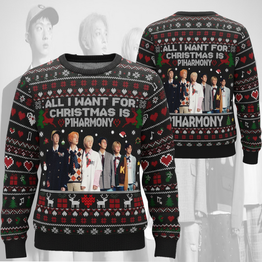 All I Want For Christmas Is P1Harmony Ugly Sweater