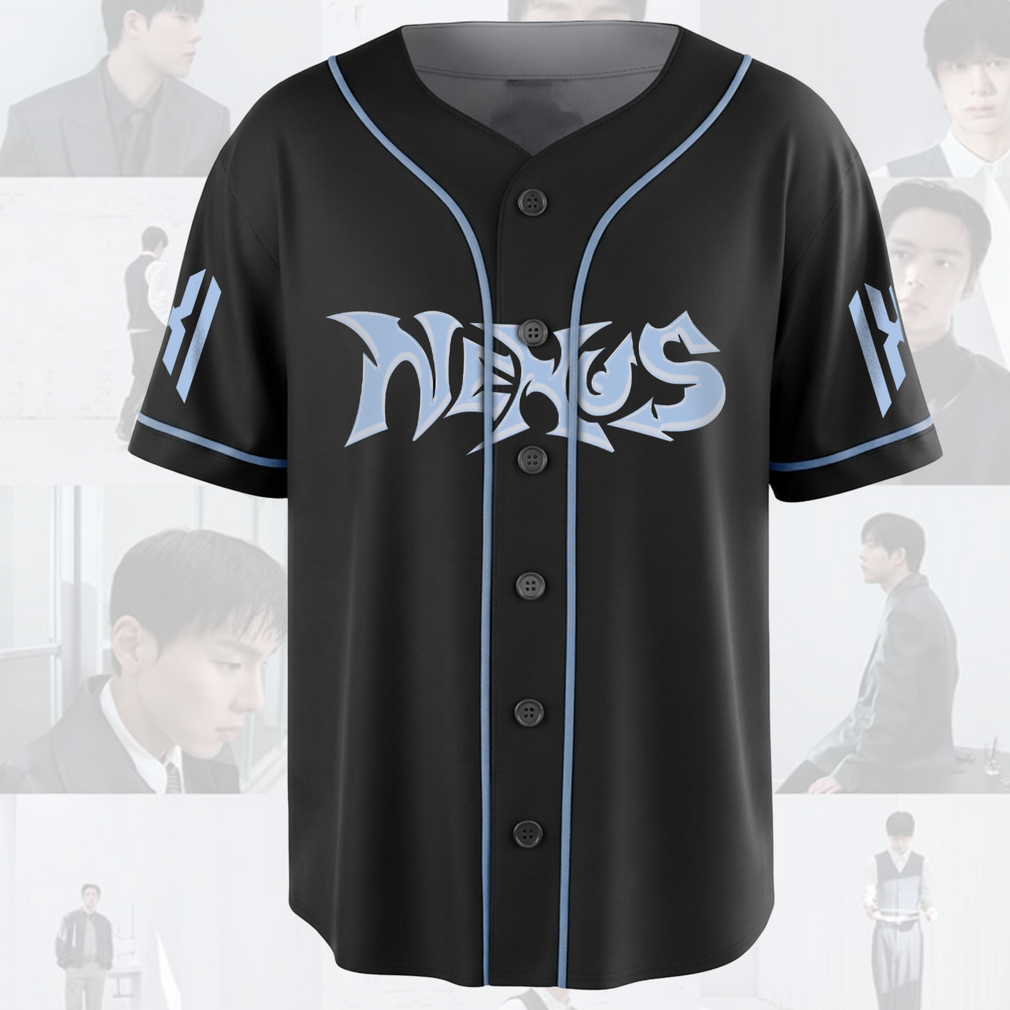 Vintage Monsta X Nexus World Tour Baseball Jersey Streetwear Fan Gifts