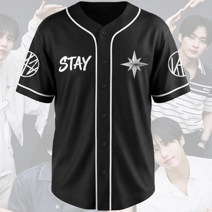 Stray Kids Run It World Tour Come Back Baseball Jersey Streetwear Gift for STAY