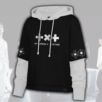 TXT Steal The Wind Tour Grunge Streetwear Shortstop Hoodie Geschenk für Fans