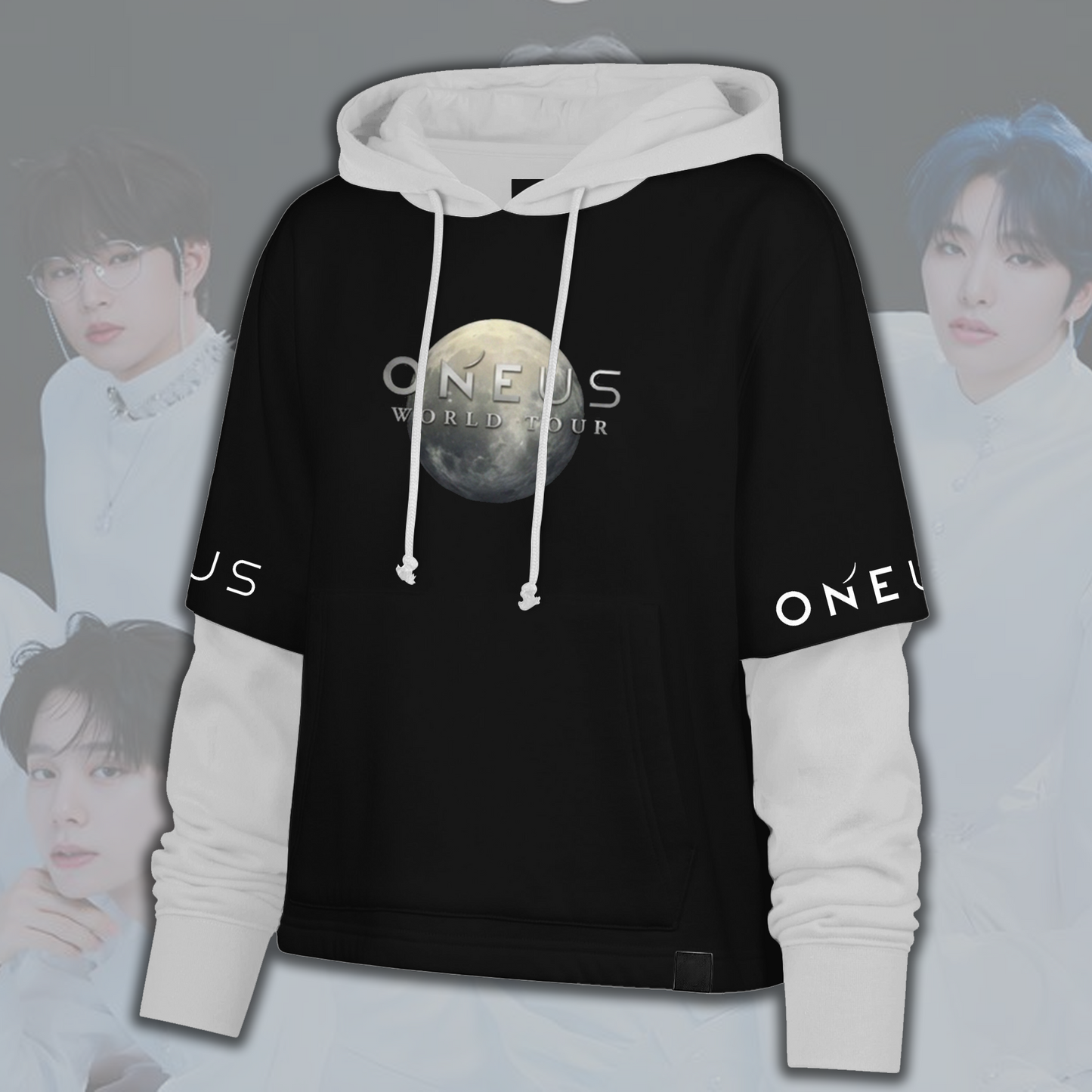 Oneus Full Moon World Tour Shortstop Hoodie Comeback Gift For Fans