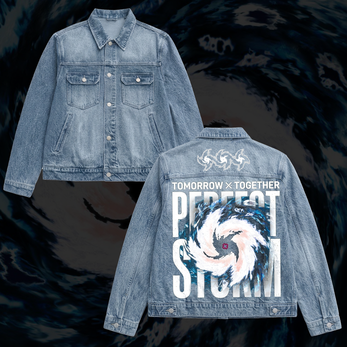 TXT Perfect Storm Mini Album Come Back Denim Jacket Concert Outfit Gift For Moa