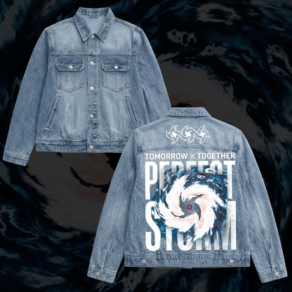 TXT Perfect Storm Mini Album Come Back Denim Jacket Concert Outfit Gift For Moa