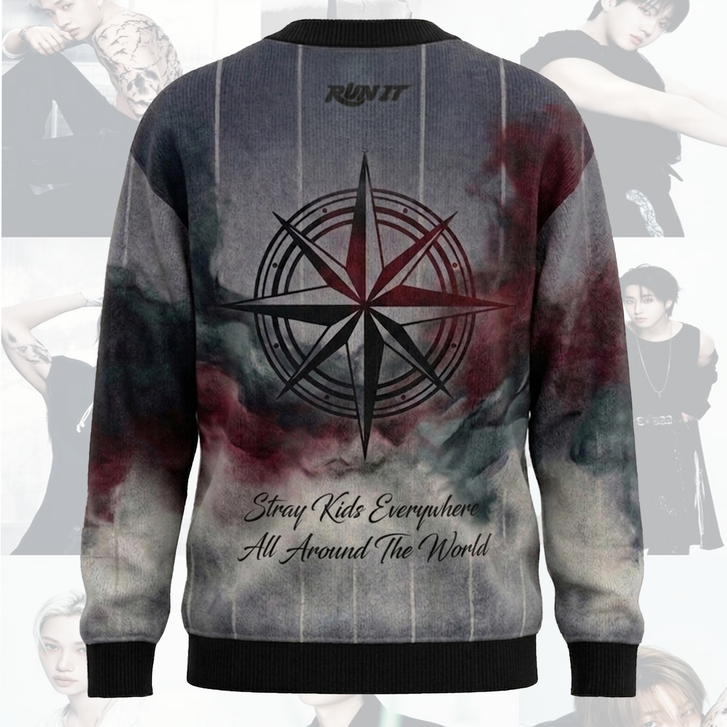 Run It World Tour Stray Kids Cardigan Concert Outfit Gift For Fans