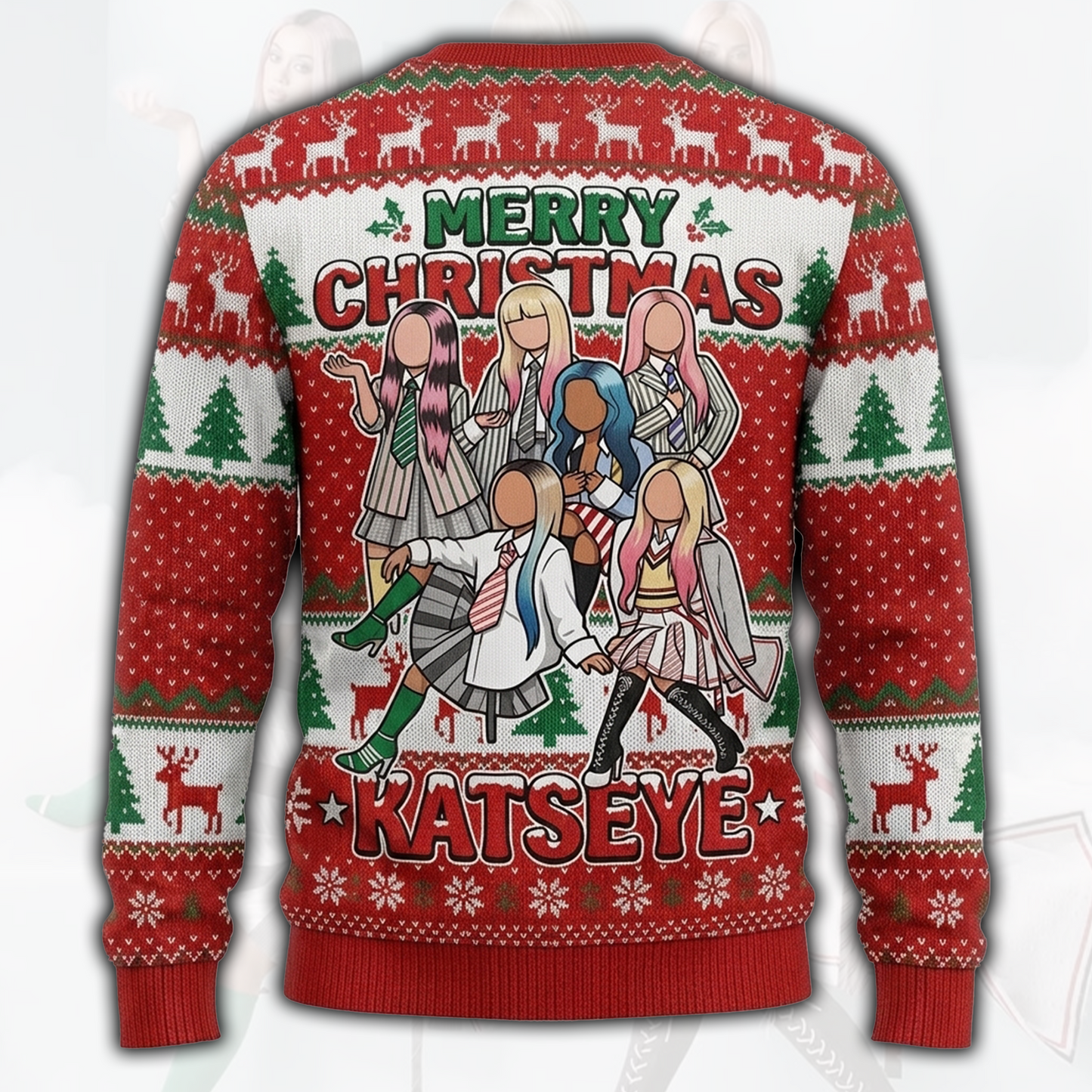 All I Want For Christmas Is Katseye Ugly Sweater