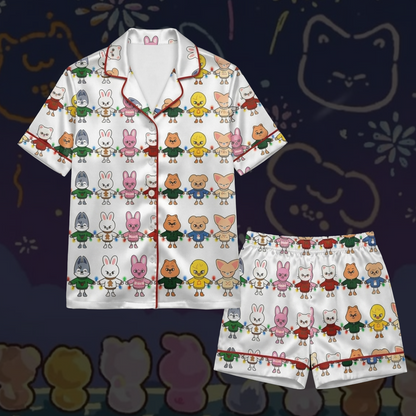 Stray Kids Skzoo Kawaii Schlafanzug-Set
