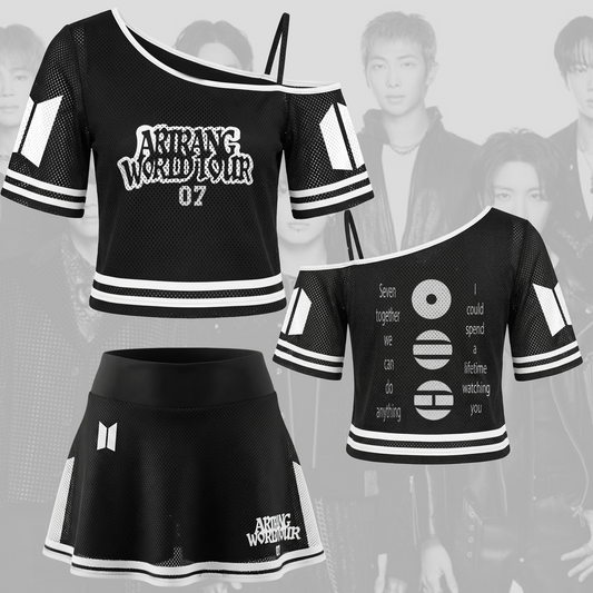 Bangtan Mature Girl Arirang World Tour Off Shoulder Mesh Gift For Army