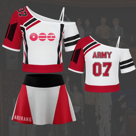 Bangtan Squad BTS World Tour Off Shoulder Mesh Gift For Army