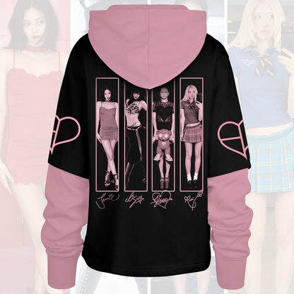 Blackpink Comeback New Album Streetwear Shortstop Hoodie For Fans