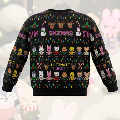 Stray Kids THIS & THAT hässlicher Weihnachtspullover, STAY Fan-Geschenk