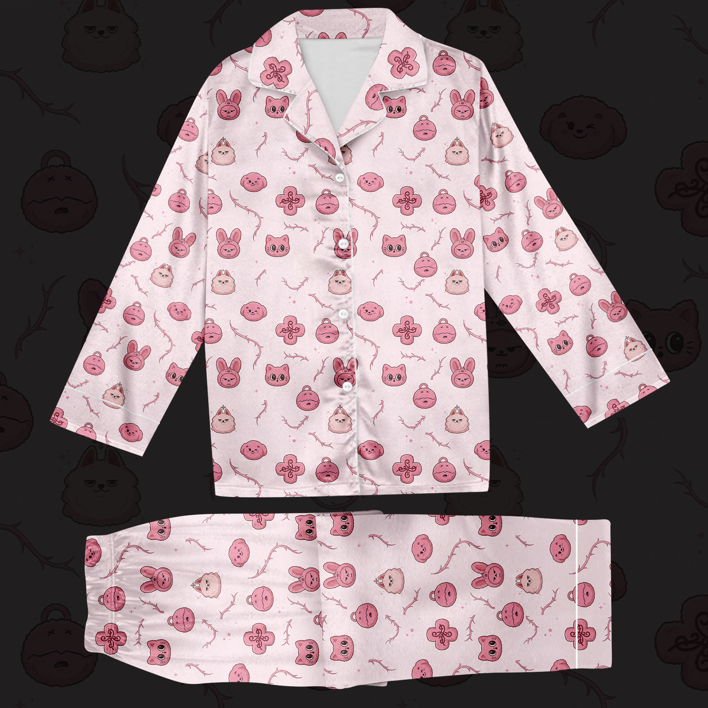 Pink TXT Thorn 8th Mini Album Pajama Set Gift For Fans