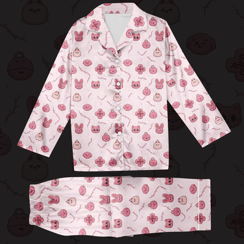 Pink TXT Thorn 8th Mini Album Pajama Set Gift For Fans