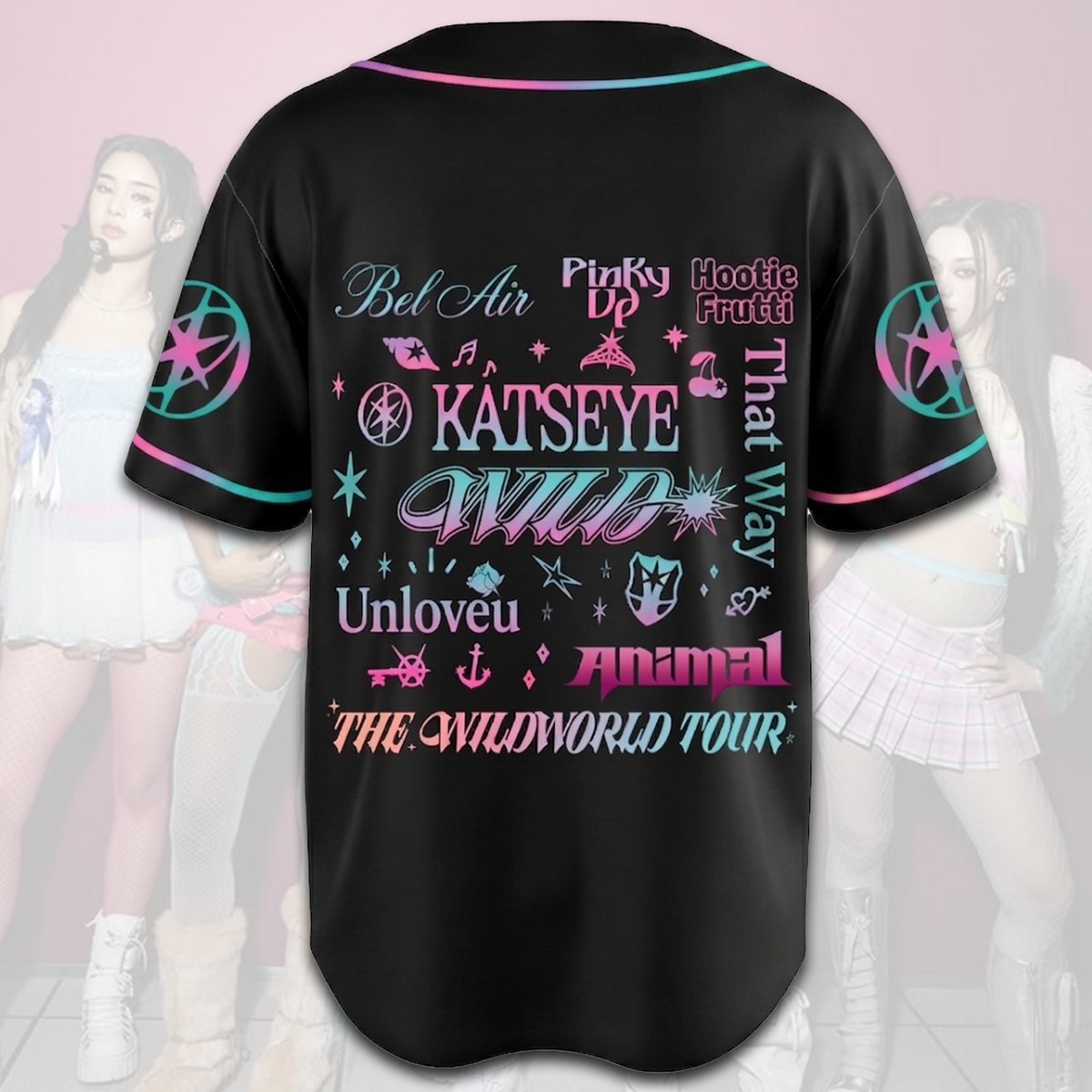 Katseye Wild Tracklist Baseball-Trikot The WildWorld Tour Bestes Geschenk für Fans