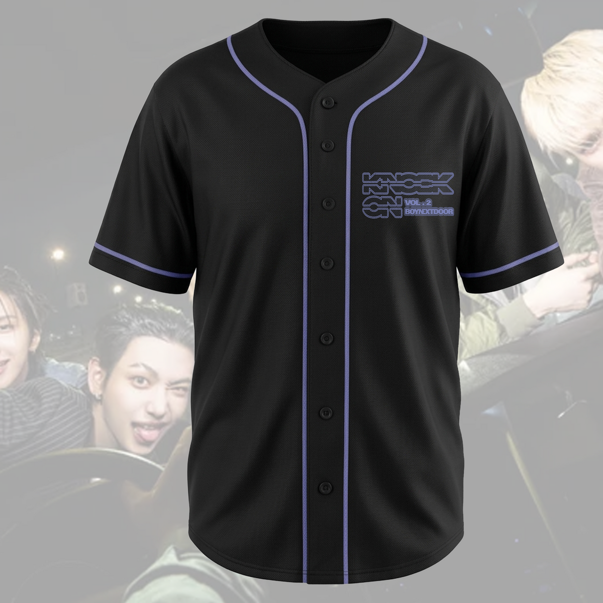 Boynextdoor Knock On Vol 2 World Tour Retro Baseball Jersey Fan Edition