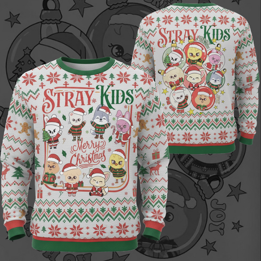 Skzoo Christmas  Stray Kids Ugly Sweater Gift For Fans
