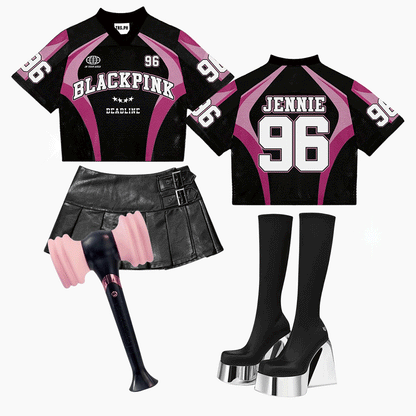 BlackPink Mixed Mesh Jersey Football Vesion In Your Area