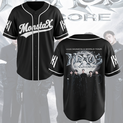 Monsta X World Tour The X Nexus Encore Baseball Jersey Gift For Fans