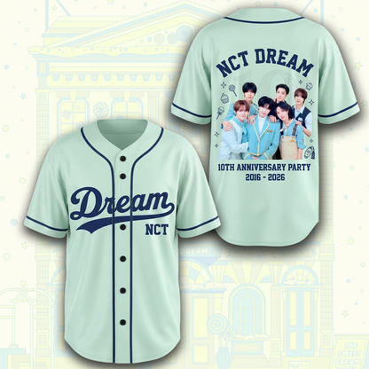 NCT Dream 10th Anniversary Baseball Jersey Gift For Fans