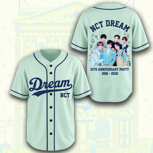 NCT Dream 10th Anniversary Baseball Jersey Gift For Fans