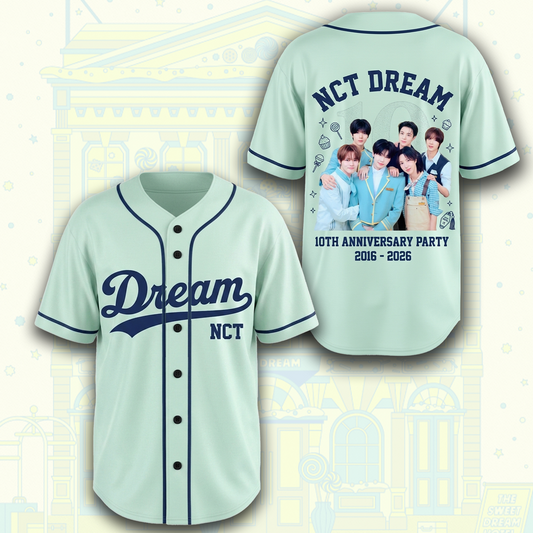 NCT Dream 10-Jahres-Jubiläums-Baseballtrikot Geschenk für Fans