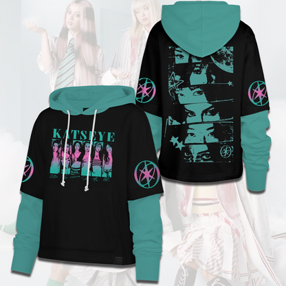 Vibrant KATSEYE Signature Shortstop Hoodie Great EYEKONs Gift