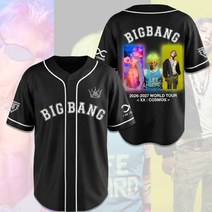 Retro Bigbang XX Cosmos Concert Tour Baseball Jersey Gift For Fans