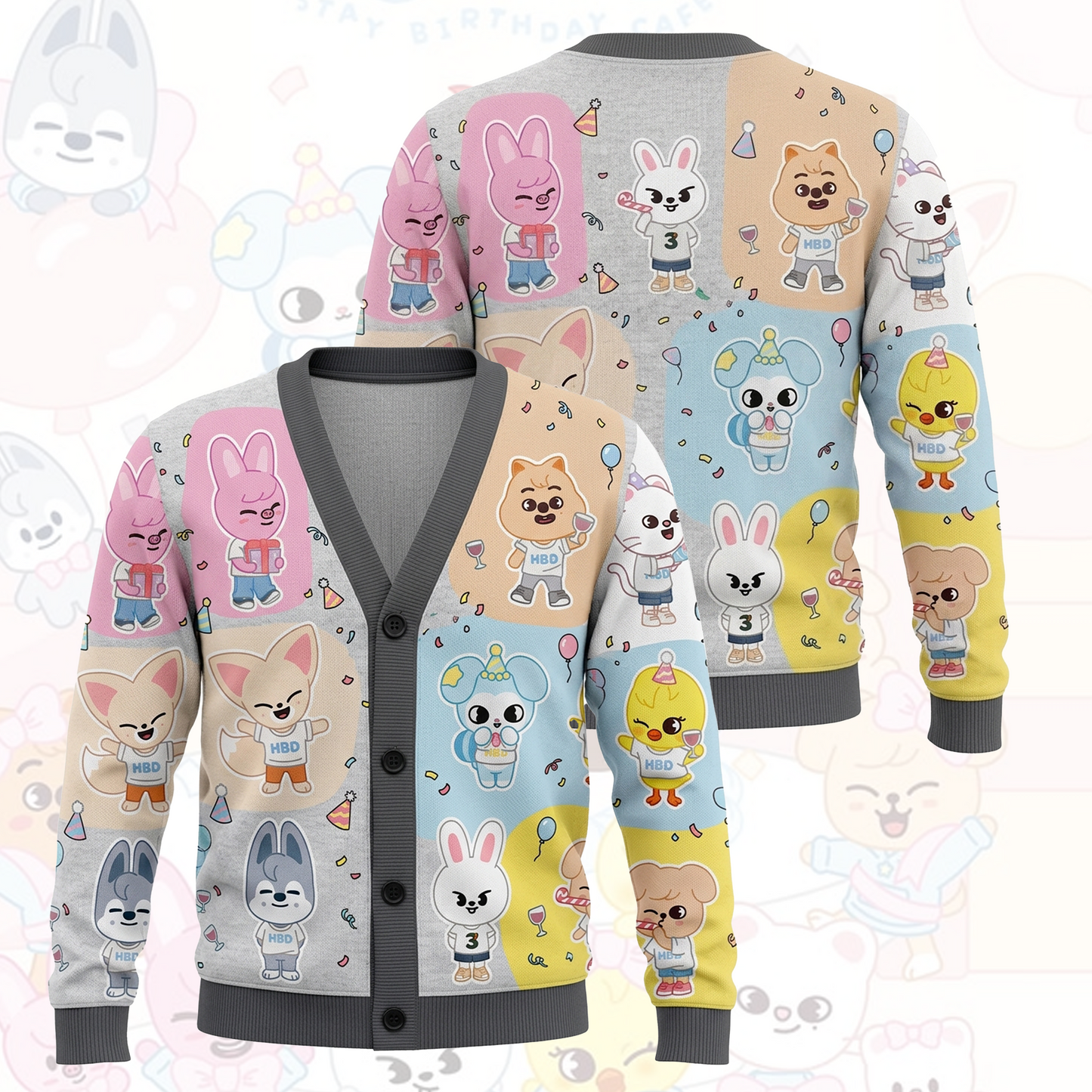 Stray Kids Happy Birth Day Cardigan Concert Outfit Gift For Stays