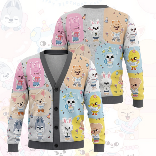 Stray Kids Happy Birth Day Cardigan Concert Outfit Gift For Stays