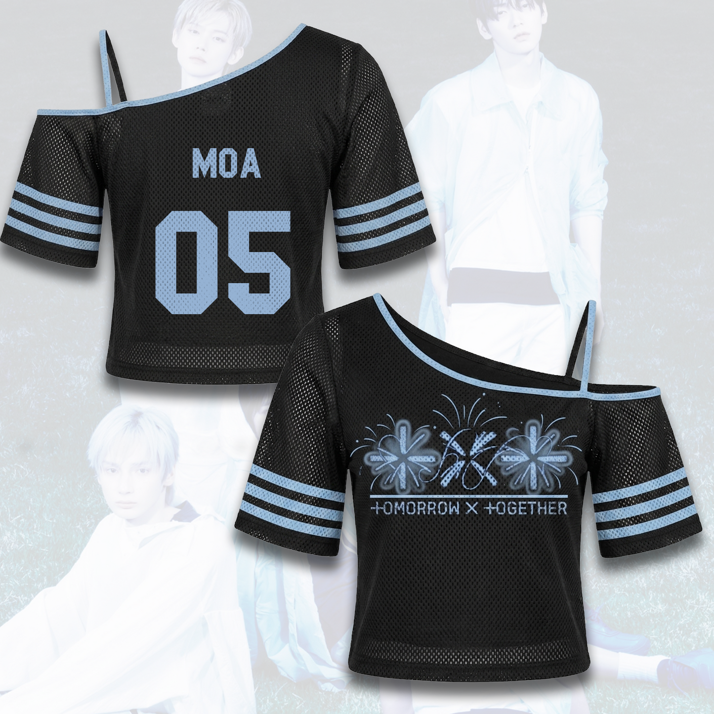 Chic Tomorrow X Together Setsuna Hanabi Off Shoulder Mesh MOA Gifts