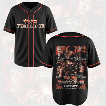 NCT 127 The Redline Come Back Baseball Jersey Gift For Fans