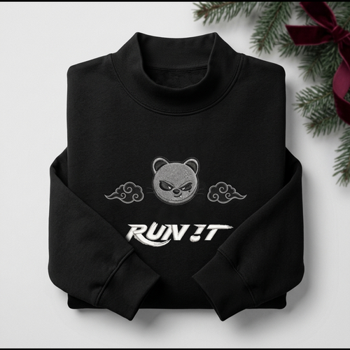 Stray Kids Run It Evil Skzoo Hyunjin Embroidered Mockneck Sweatshirt Stay Gifts