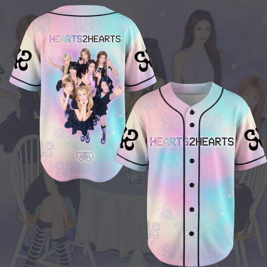 Rainbow Hearts2Hearts Baseball Jersey Gifts For Fans