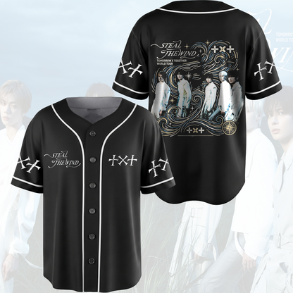 TXT Steal The Wind Tomorrow X Together Baseball Jersey Gift For Fans
